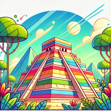 Explica por qué las civilizaciones precolombinas construían pirámides escalonadas.