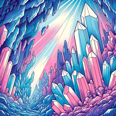 Explica por qué las cuevas pueden contener cristales gigantes.