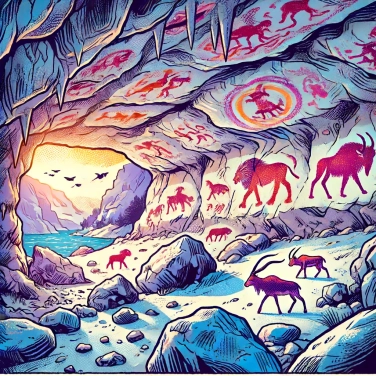 Explica por qué las cuevas suelen contener pinturas prehistóricas.