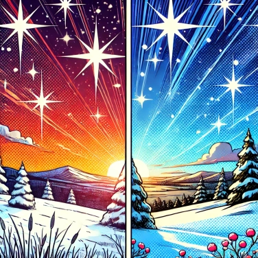 Explica por qué las estrellas brillan más en invierno que en verano.