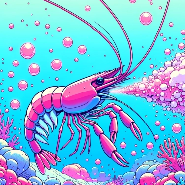 Explica por qué las gambas pistolas producen bolas de burbujas.