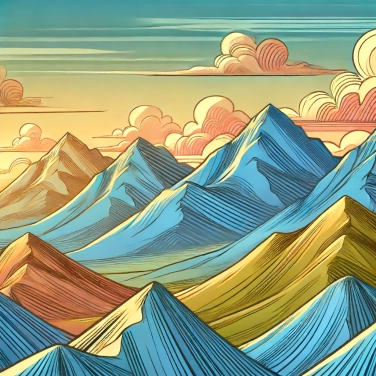 Explica por qué las montañas más antiguas son más pequeñas.
