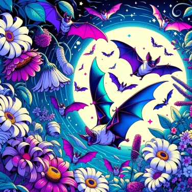 Explica por qué las murciélagos son atraídas por el néctar de las flores durante la noche.