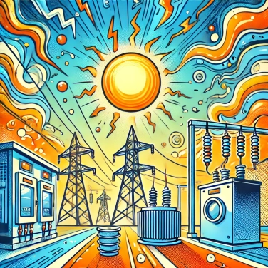 Explica por qué las olas de calor afectan a la electricidad.