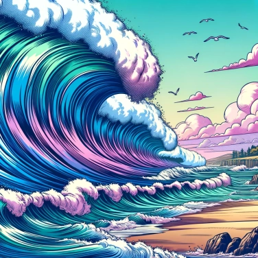 Explica por qué las olas se amplifican antes de llegar a la costa.