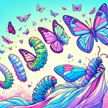Explica por qué las orugas se transforman en mariposas durante su metamorfosis.