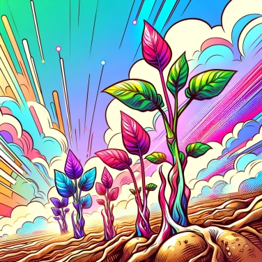 Explica por qué las papas germinan.