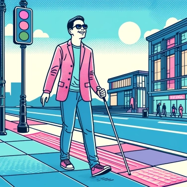 Explica por qué las personas ciegas usan gafas de sol.