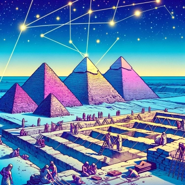 Explica por qué las pirámides de Egipto están alineadas con tanta precisión.