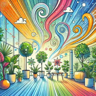 Explica por qué las plantas de interior pueden ayudar a purificar el aire.