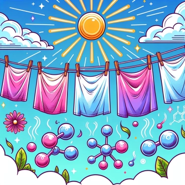 Explica por qué las sábanas huelen mejor después de secarse al sol.