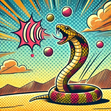 Explica por qué las serpientes de cascabel emiten sonidos antes de atacar.