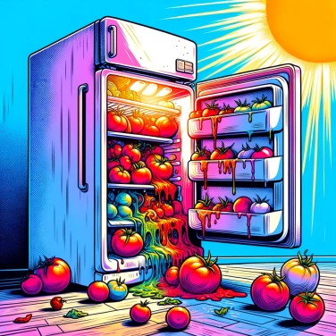 Explica por qué las tomates se marchitan en la nevera.