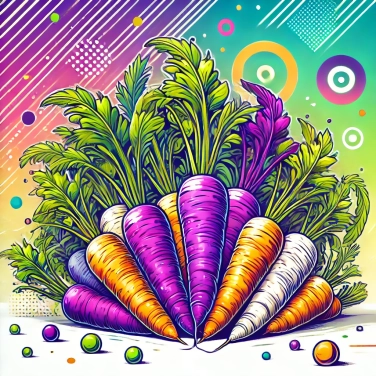 Explica por qué las zanahorias originalmente eran de color púrpura.