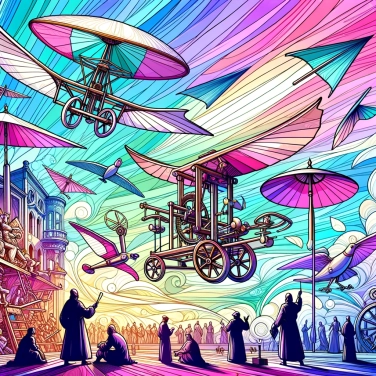Explica por qué Leonardo da Vinci dibujaba máquinas voladoras.