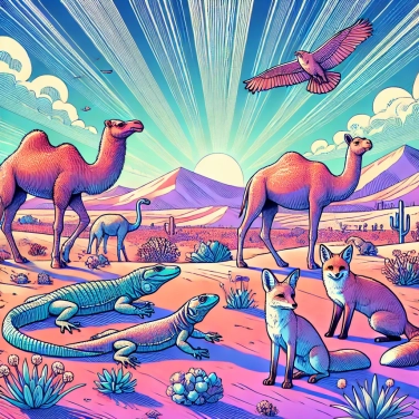 Explica por qué los animales del desierto tienen adaptaciones especiales al calor.
