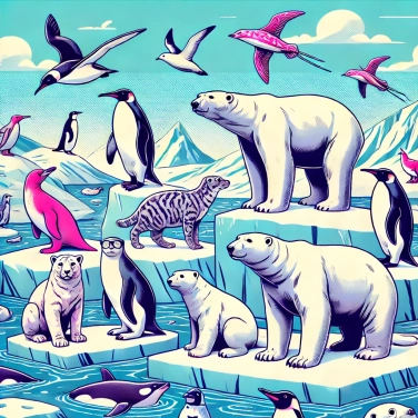 Explica por qué los animales polares están bien adaptados a su entorno?