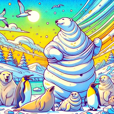 Explica por qué los animales polares tienen una capa gruesa de grasa.