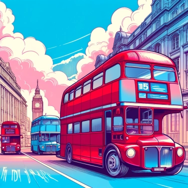 Explica por qué los autobuses de Londres son rojos.