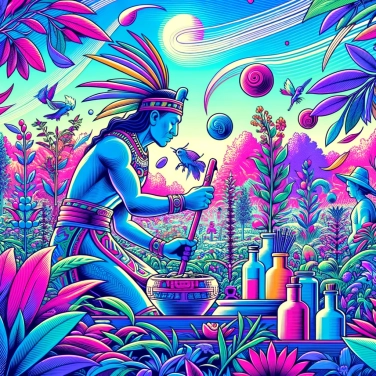 Explica por qué los aztecas cultivaban plantas medicinales en sus jardines sagrados.