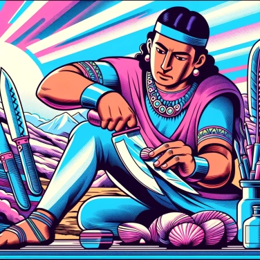 Explica por qué los aztecas utilizaban conchas como cuchillos.