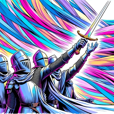 Explica por qué los caballeros medievales daban nombres a sus espadas.
