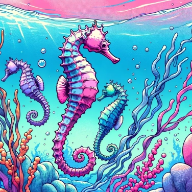Explica por qué los caballitos de mar utilizan su cola para agarrarse.