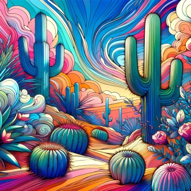 Explica por qué los cactus son capaces de sobrevivir sin agua.