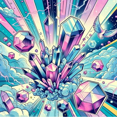 Explica por qué los cristales de cuarzo se forman en hexágonos.