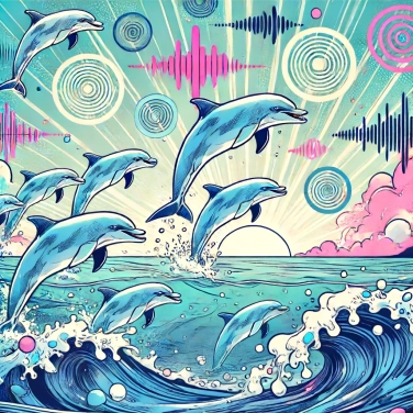 Explica por qué los delfines pueden ver con sonidos utilizando la ecolocalización.