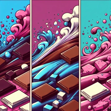 Explica por qué los diferentes tipos de chocolate (negro, con leche, blanco) tienen sabores tan distintos.