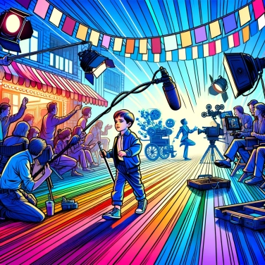 Explica por qué los directores a veces utilizan actores infantiles para interpretar roles complejos en el cine.