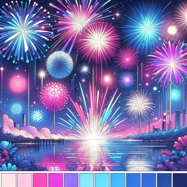 Explica por qué los fuegos artificiales explotan en colores.
