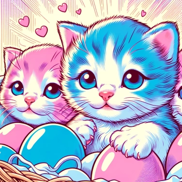 Explica por qué los gatitos a menudo tienen los ojos azules al nacer.