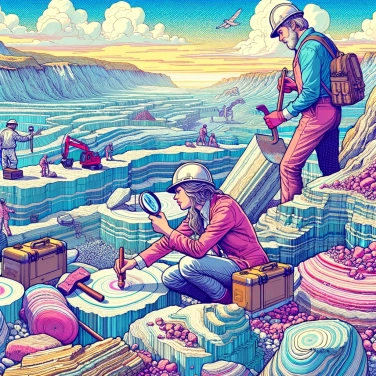 Explica por qué los geólogos estudian las capas para entender la historia de la Tierra.