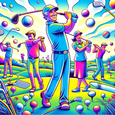 Explica por qué los golfistas utilizan diferentes tipos de palos en un campo de golf.