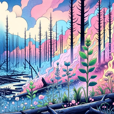 Explica por qué los incendios forestales son necesarios para algunas especies vegetales.
