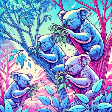 Explica por qué los koalas solo comen hojas de eucalipto.