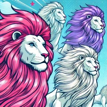 Explica por qué los leones machos tienen melena.