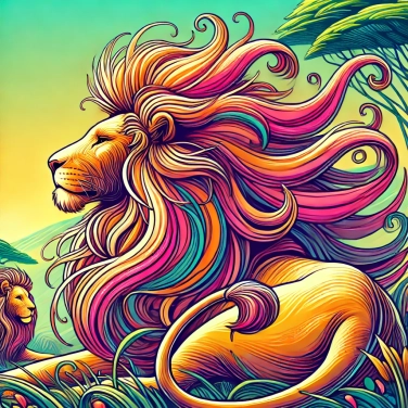 Explica por qué los leones tienen crines voluminosas.