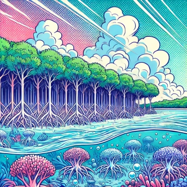 Explica por qué los manglares filtran el agua de mar.