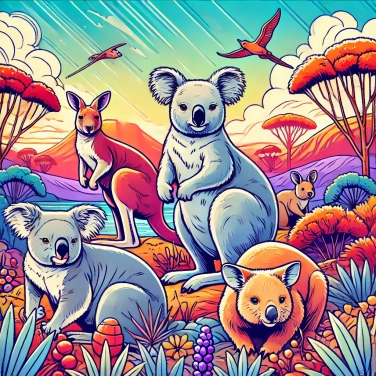 Explica por qué los marsupiales se encuentran principalmente en Australia.