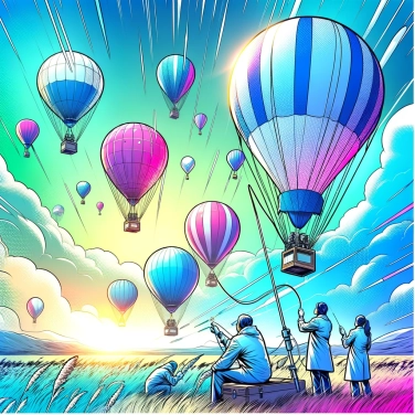Explica por qué los meteorólogos utilizan globos sonda para estudiar la atmósfera.