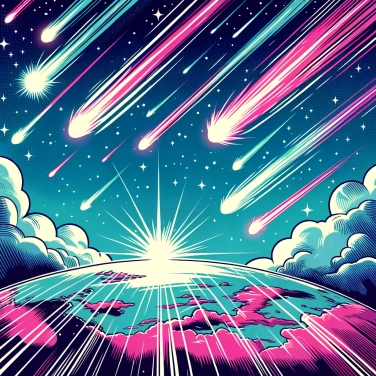 Explica por qué los meteoros brillan cuando entran en la atmósfera terrestre.