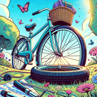 Explica por qué los neumáticos de bicicleta están llenos de aire.