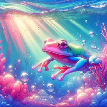 Explica por qué los ojos de las ranas parpadean cuando respiran bajo el agua.