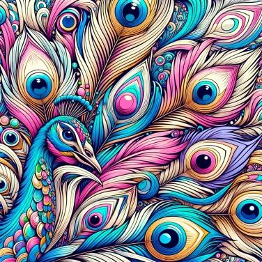 Explica por qué los ojos de los pavos reales tienen patrones tan espectaculares.