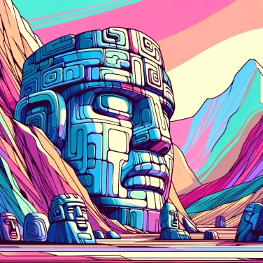 Explica por qué los olmecas esculpían enormes cabezas de piedra.
