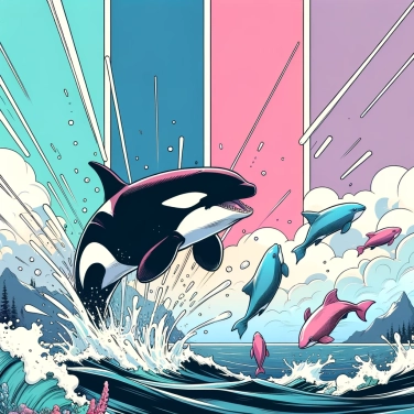 Explica por qué los orcas golpean a los peces con su cola.