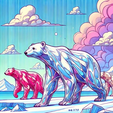 Explica por qué los osos polares tienen un pelaje transparente.